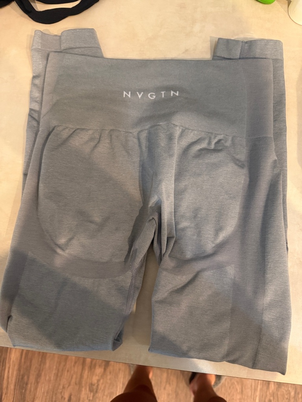 NVGTN Seamless High-Rise Leggings in Light Gray